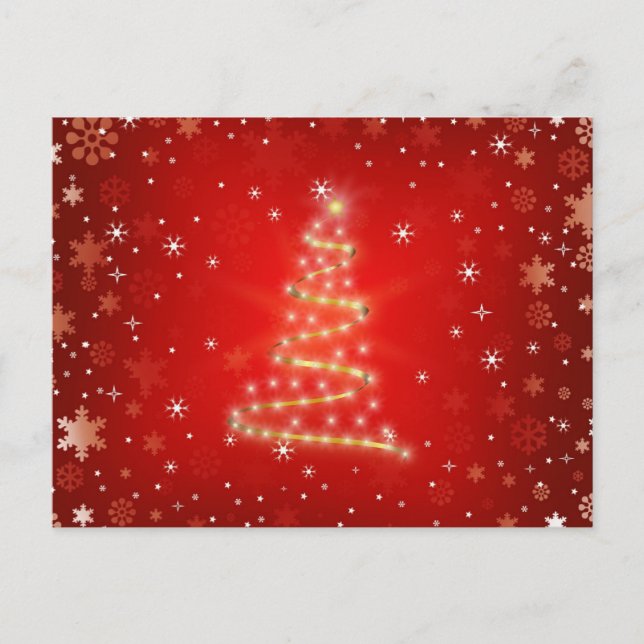 Cartes Pour Fêtes Annuelles Simple Elegant Parties scintillant Or Rouge Joyeux (Devant)