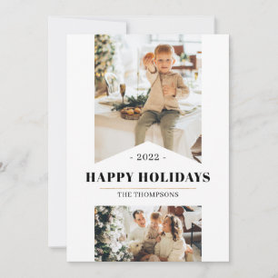 Cartes Pour Fêtes Annuelles Simple Gold Minimalist Multi Photo 20212