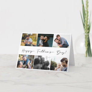 Cartes Pour Fêtes Annuelles Simple Happy Fête des pères 6 Photo Collage