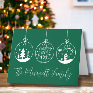 Cartes Pour Fêtes Annuelles Simple Joyeux Moderne Et Noël Lumineux