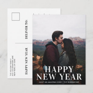 Cartes Pour Fêtes Annuelles Simple Joyeux Nouvel An Photo Moderne