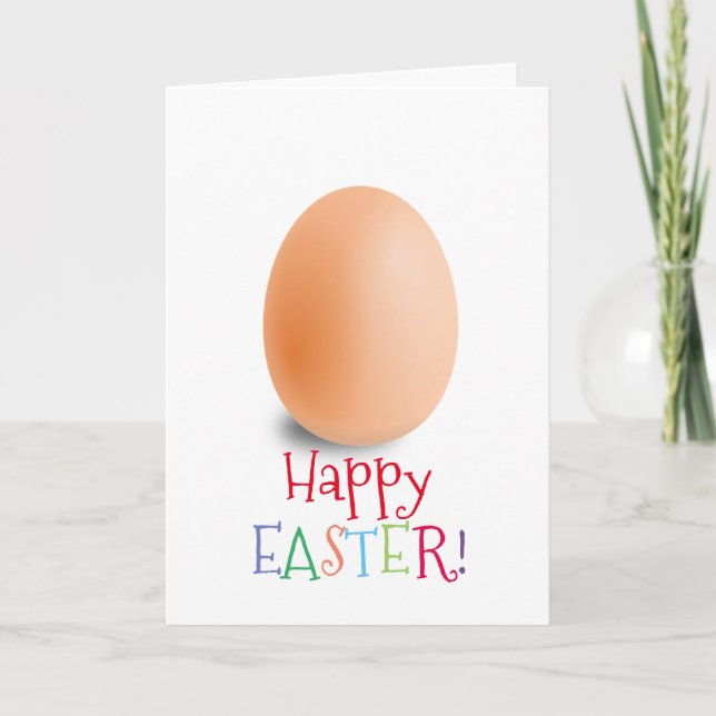 Cartes Pour Fêtes Annuelles Simple Joyeux Oeufs de Pâques Tendances Pastel Cou (Devant)