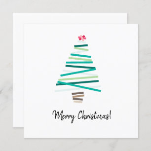 Cartes Pour Fêtes Annuelles simple mignon arbre de Noël abstrait joyeux