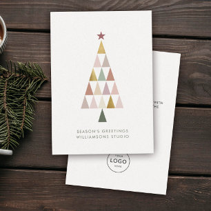 Cartes Pour Fêtes Annuelles Simple minimaliste moderne Arbre de Noël