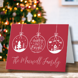 Cartes Pour Fêtes Annuelles Simple Moderne Joyeusement Lumineux