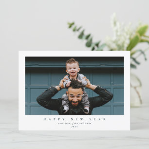 Cartes Pour Fêtes Annuelles Simple moderne photo simple Bonne année