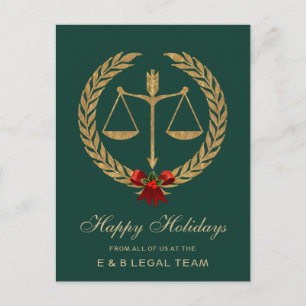 Cartes Pour Fêtes Annuelles Simple procureur Noël