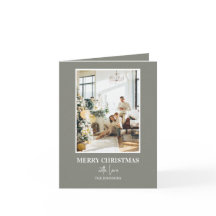 Simple Sage Green Christmas Photo