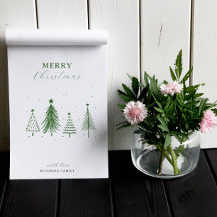 Cartes Pour Fêtes Annuelles Simple sapin de Noël Motif vertical