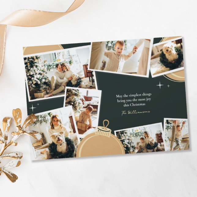 Cartes Pour Fêtes Annuelles Simple Things 7 Photo Collage Noël (Créateur téléchargé)