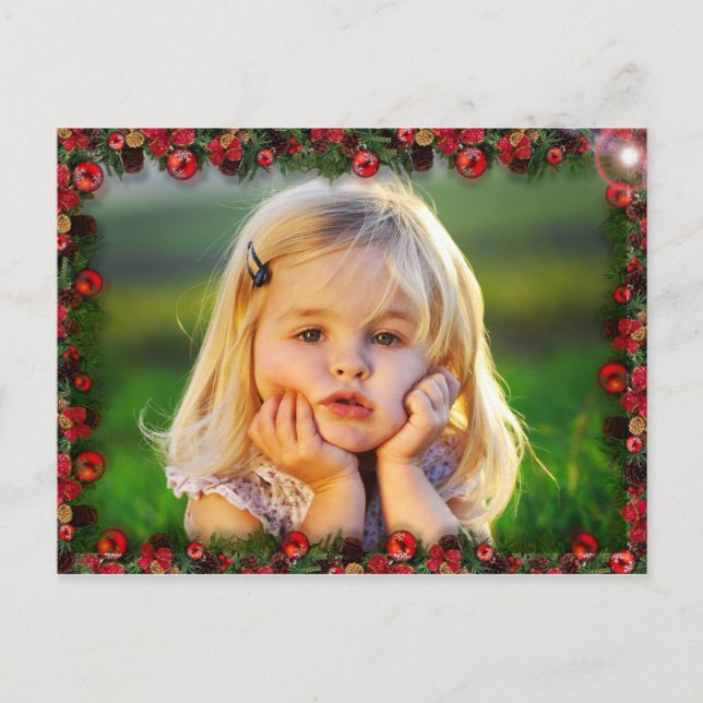 CARTES POUR FÊTES ANNUELLES SIMPLE VACANCES PHOTO POSTCARD POSTCARD POLICE (Devant)