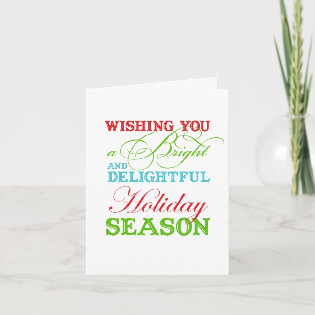 Cartes Pour Fêtes Annuelles Simplement Noël saluent le logo de l'entreprise (Devant)