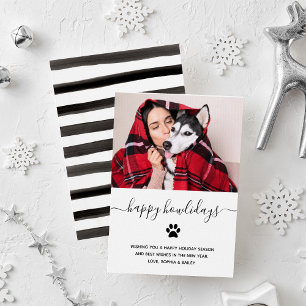 Cartes Pour Fêtes Annuelles Simples vacances amusantes du chien   Photo