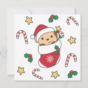 Cartes Pour Fêtes Annuelles Singe Noël Neige Hiver Animaux Singes