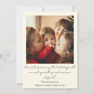Cartes Pour Fêtes Annuelles Single Photo Holiday Postcard