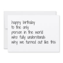 sister birthday card, funny birthday card sisters