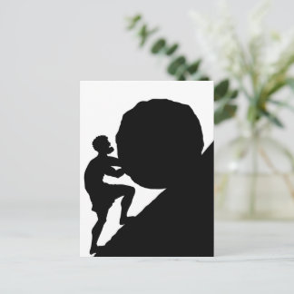 Cartes Pour Fêtes Annuelles Sisyphus and Rock, Greek Mythology