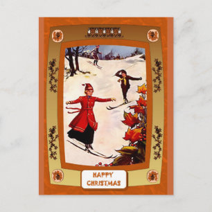 Cartes Pour Fêtes Annuelles Ski alpin