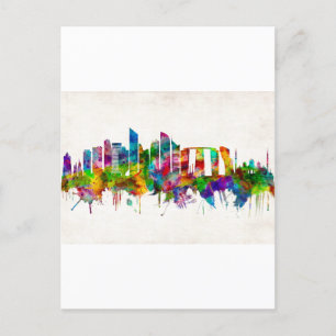 Cartes Pour Fêtes Annuelles Skyline d'Abou Dhabi