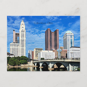 Cartes Pour Fêtes Annuelles Skyline de Columbus, Ohio