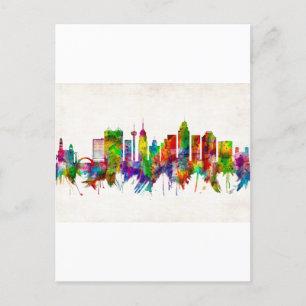 Cartes Pour Fêtes Annuelles Skyline de San Antonio Texas