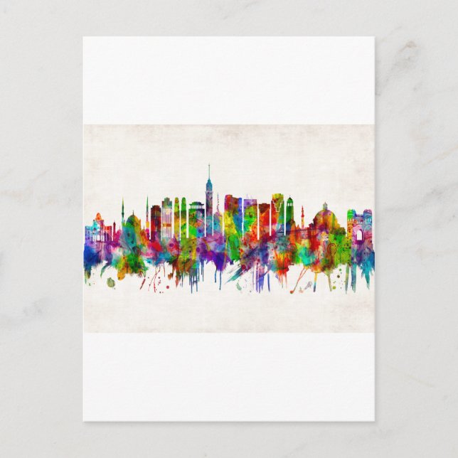 Cartes Pour Fêtes Annuelles Skyline du Caire en Égypte (Devant)