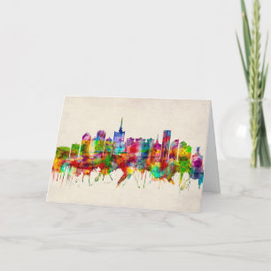 Cartes Pour Fêtes Annuelles Skyline Lagos Nigeria
