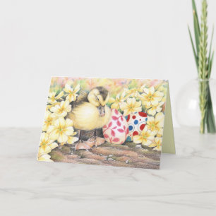 Cartes Pour Fêtes Annuelles Sleeping Ducky Easter