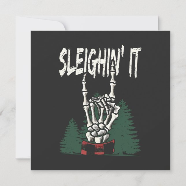 Cartes Pour Fêtes Annuelles Sleighin' It  (Devant)