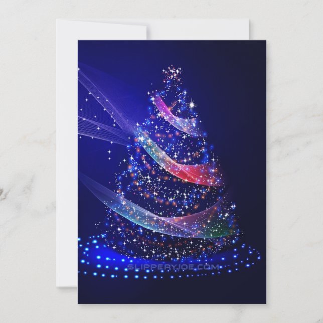 Cartes Pour Fêtes Annuelles Slippery Joe numériquement rendu sapin de Noël bea (Devant)