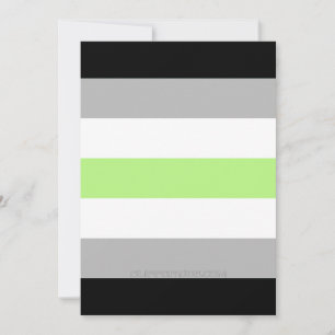 Cartes Pour Fêtes Annuelles SlipperyJoe's Agender Pride Drapeaux gay cadeaux L