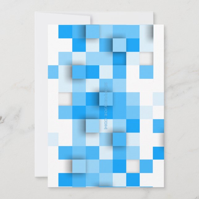 Cartes Pour Fêtes Annuelles SlipperyJoe's carré artwork mosaïque moderne trois (Devant)