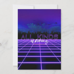 Cartes Pour Fêtes Annuelles SlipperyJoe's toutes sortes tort bold 3D texte ret