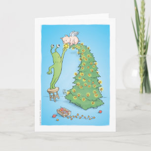 Cartes Pour Fêtes Annuelles sluggo et l'arbre de pigangel