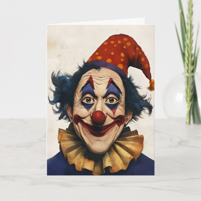 Cartes Pour Fêtes Annuelles Smile Clown April Fools Day (Devant)