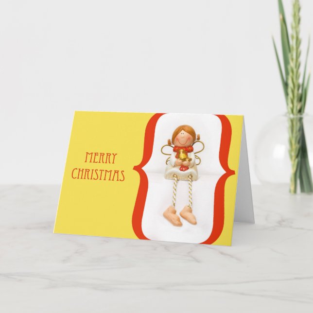 Cartes Pour Fêtes Annuelles Smiling Angel Christmas Greeting (Devant)