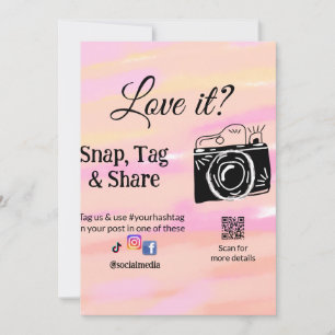 Cartes Pour Fêtes Annuelles snap tag partager media caméra ajouter socials ado