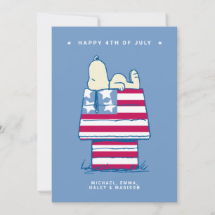 Cartes Pour Fêtes Annuelles Snoopy 4 juillet photo