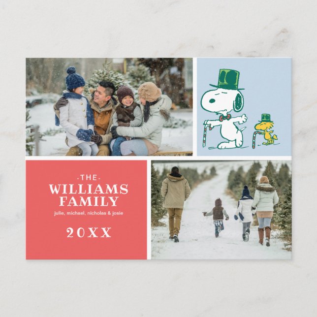 Cartes Pour Fêtes Annuelles Snoopy Top Chapeau Pepperment Candy (Devant)