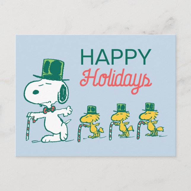 Cartes Pour Fêtes Annuelles Snoopy Top Chapeau Pepperment Candy (Devant)