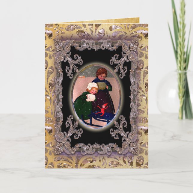 Cartes Pour Fêtes Annuelles Snow Wonders Victorian (Devant)