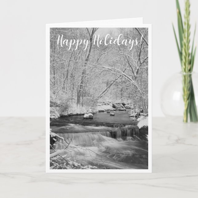 Cartes Pour Fêtes Annuelles SnowFalls Holiday (Devant)