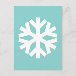 Cartes Pour Fêtes Annuelles Snowflake blue