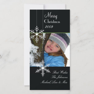 Cartes Pour Fêtes Annuelles Snowflakes
