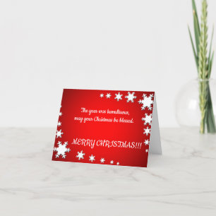 Cartes Pour Fêtes Annuelles Snowflakes Christmas