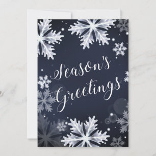 Cartes Pour Fêtes Annuelles snowflakes Classic Business holiday card