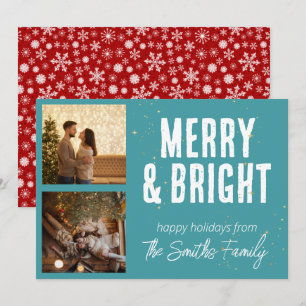 Cartes Pour Fêtes Annuelles Snowflakes Et Parties scintillant Photo Collage
