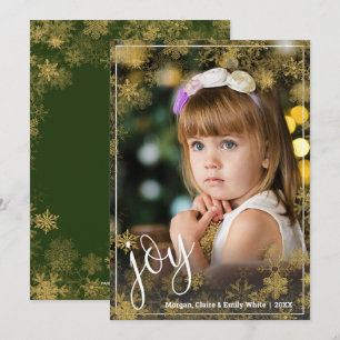 Cartes Pour Fêtes Annuelles Snowflakes Photo de Noël