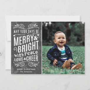 Cartes Pour Fêtes Annuelles Snowflakes rustiques Joyeux et gris clair Photo