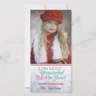Cartes Pour Fêtes Annuelles Snowflon Noël Photo personnalisée